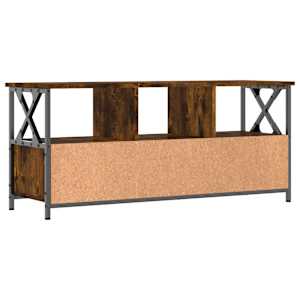 TV skříňka kouřový dub 102x33x45 cm kompozitní dřevo a železo - obrázek 8