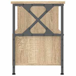 TV skříňka dub sonoma 90 x 33 x 45 cm kompozitní dřevo a železo - obrázek 6