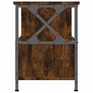 TV skříňka kouřový dub 90x33x45 cm kompozitní dřevo a železo - obrázek 6