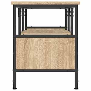 TV skříňka dub sonoma 100x35x45 cm kompozitní dřevo a železo - obrázek 5