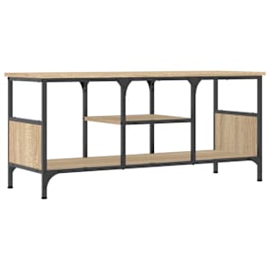 TV skříňka dub sonoma 100x35x45 cm kompozitní dřevo a železo - obrázek 6