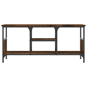 TV skříňka kouřový dub 100x35x45 cm kompozitní dřevo a železo - obrázek 4