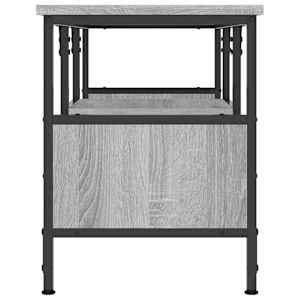 TV skříňka šedá sonoma 100x35x45 cm kompozitní dřevo a železo - obrázek 5