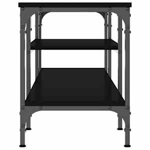 TV stolek černý 121 x 35 x 45 cm kompozitní dřevo a železo - obrázek 5