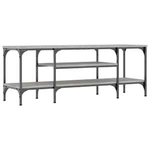 TV stolek šedý sonoma 121x35x45 cm kompozitní dřevo a železo - obrázek 6