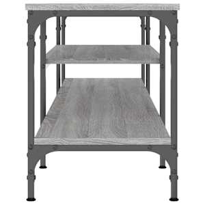 TV skříňka šedá sonoma 161x35x45 cm kompozitní dřevo a železo - obrázek 5