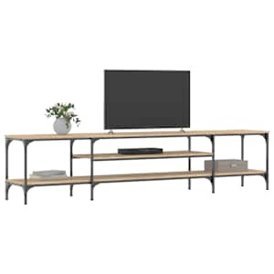 TV stolek dub sonoma 201 x 35 x 45 cm kompozitní dřevo a železo - obrázek 3