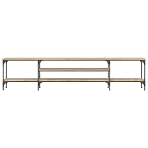 TV stolek dub sonoma 201 x 35 x 45 cm kompozitní dřevo a železo - obrázek 4
