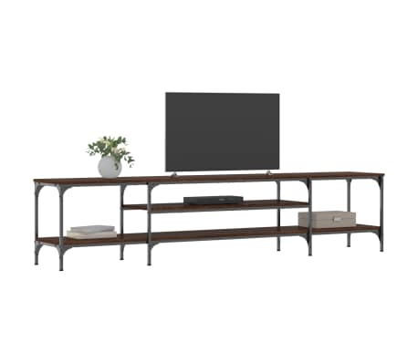 vidaXL Szafka pod telewizor, brązowy dąb, 201x35x45 cm