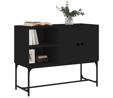 vidaXL Buffet noir 100x40x79,5 cm bois d'ing&eacute;nierie