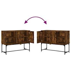 Příborník kouřový dub 100 x 40 x 79,5 cm kompozitní dřevo - obrázek 9