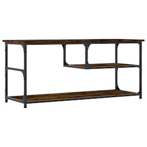 TV skříňka kouřový dub 103x38x46,5 cm kompozitní dřevo a ocel - obrázek 6