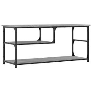 TV skříňka šedá sonoma 103x38x46,5 cm kompozitní dřevo a ocel - obrázek 2