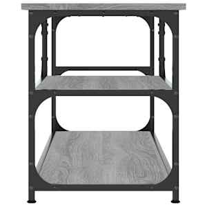 TV skříňka šedá sonoma 103x38x46,5 cm kompozitní dřevo a ocel - obrázek 5