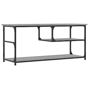 TV skříňka šedá sonoma 103x38x46,5 cm kompozitní dřevo a ocel - obrázek 6