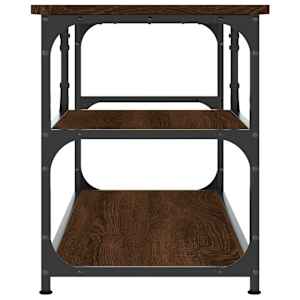 TV skříňka hnědý dub 103 x 38 x 46,5 cm kompozitní dřevo a ocel - obrázek 5