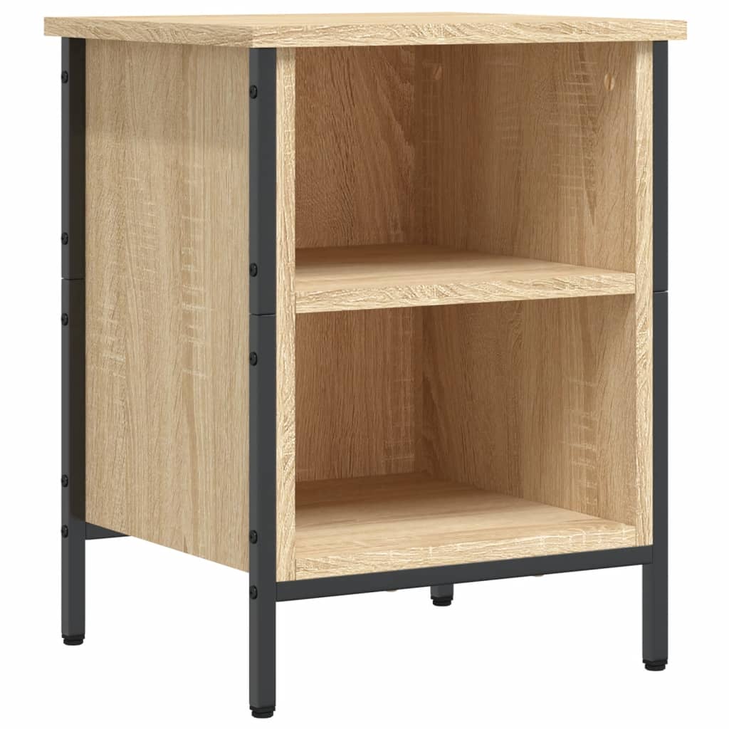 vidaXL Schoenenkast 38x35x50 cm bewerkt hout sonoma eikenkleurig