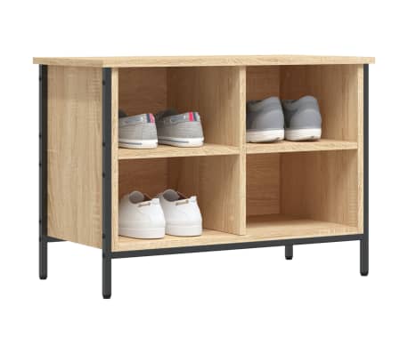 vidaXL sonoma t&ouml;lgy sz&iacute;nű szerelt fa cipőszekr&eacute;ny 69 x 35 x 50 cm