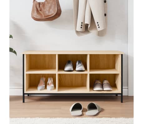 vidaXL Pantofar, stejar sonoma, 100x35x50 cm, lemn prelucrat