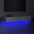 Meuble TV Avec LED Blanc 180x34x50 Cm Bois D'ingénierie | Leroy Merlin