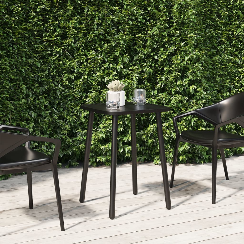 vida XL Gartentisch Anthrazit 50x 50x 71 cm Stahl