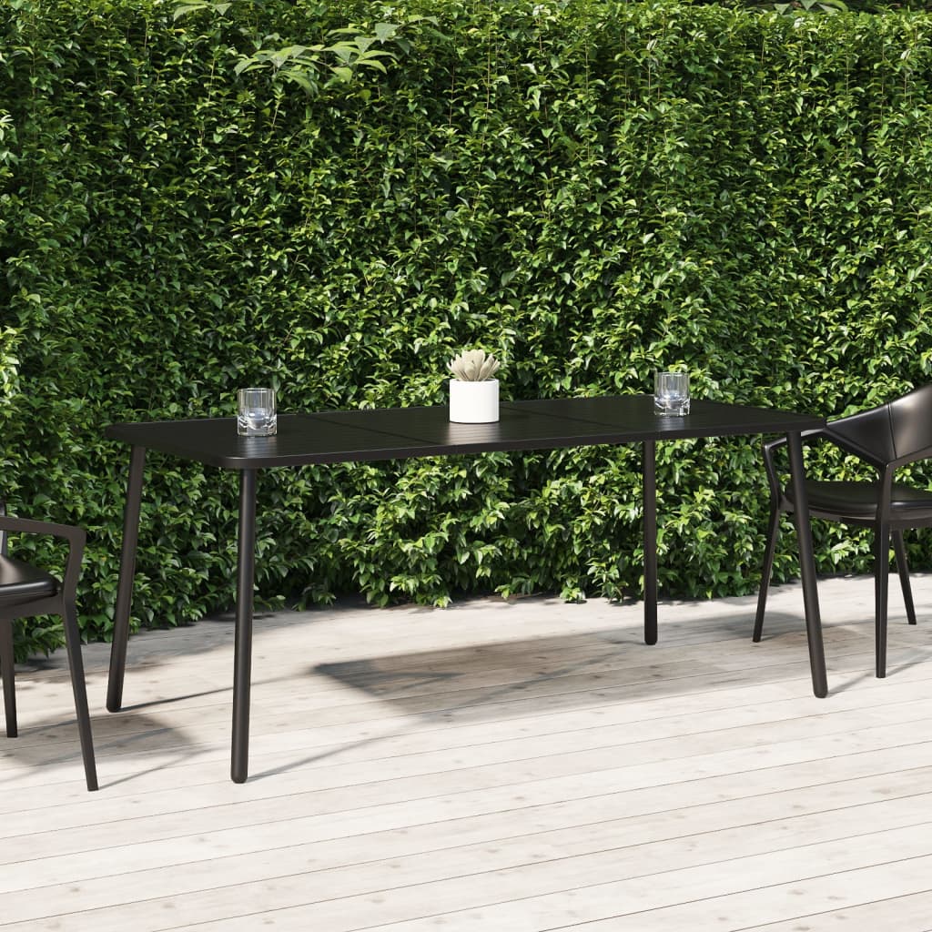 vida XL Gartentisch Anthrazit 165x 80x 71 cm Stahl
