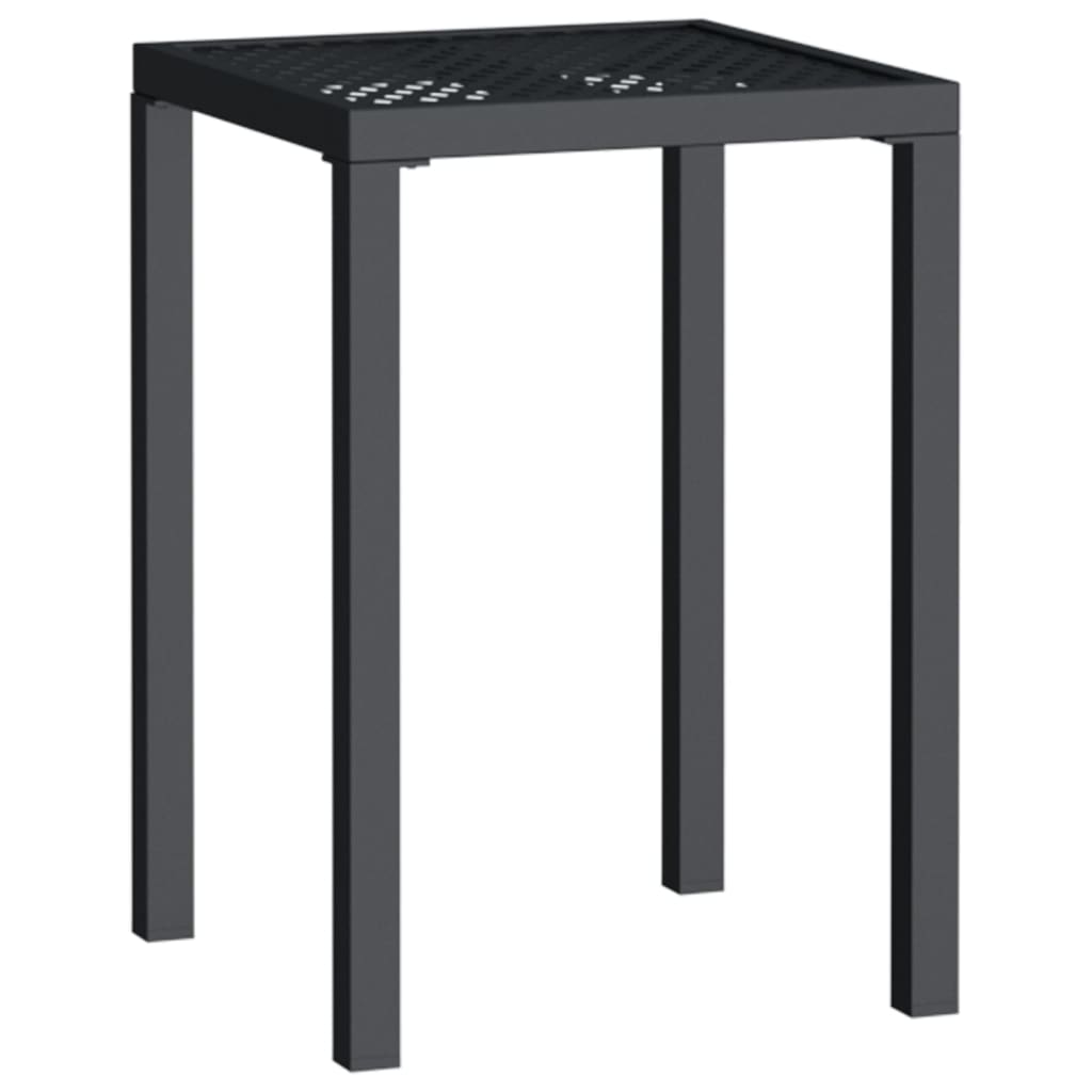 VidaXL Table De Jardin Anthracite 50x50x72 Cm Acier