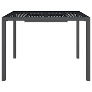 vidaXL Vrtna miza antracit 100x100x72 cm jeklo
