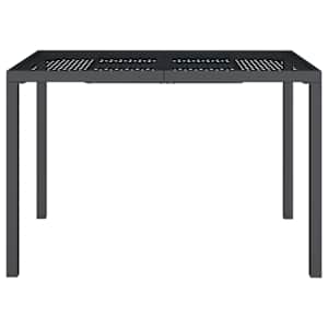 vidaXL Table de jardin anthracite 110x80x72 cm acier