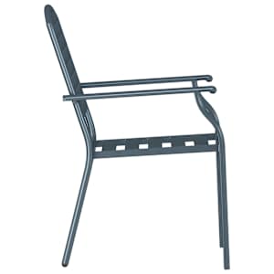 Zahradní křeslo 2 pcs Antracit 56 x 65 x 89 cm Ocel - obrázek 6