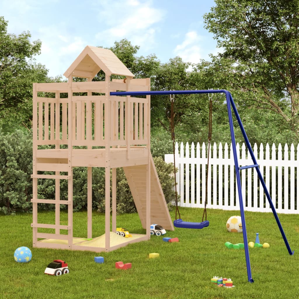 vida XL Spielturm Massivholz Kiefer