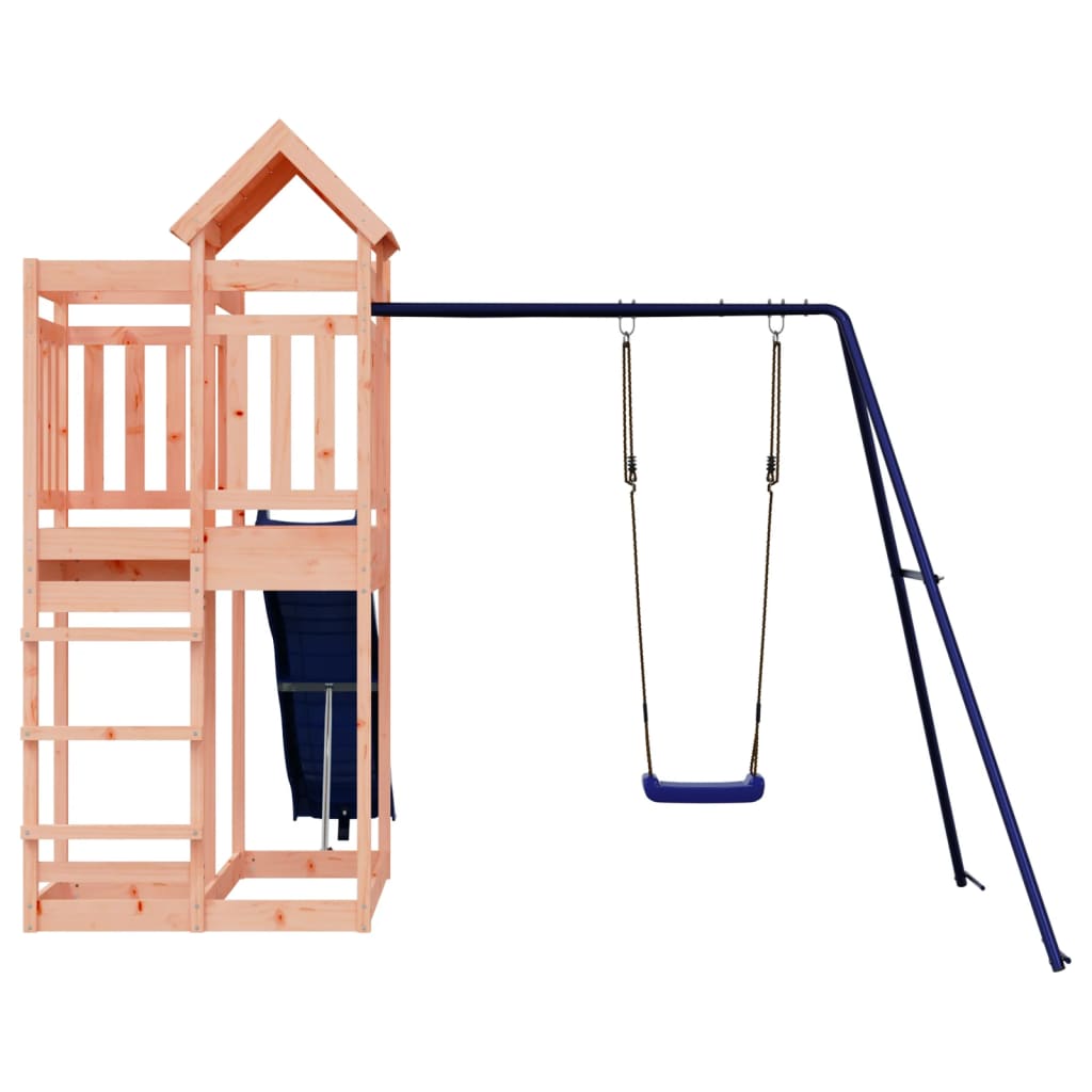 Swing Set Outdoor Backyard Wooden Playground Equipment for Kids Age 3-8 vidaXL - Picture 7 of 20