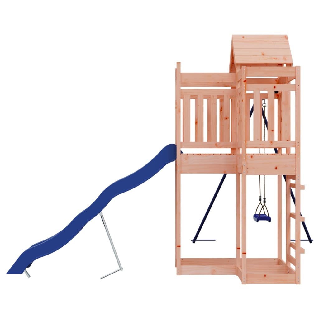Swing Set Outdoor Backyard Wooden Playground Equipment for Kids Age 3-8 vidaXL - Picture 8 of 20