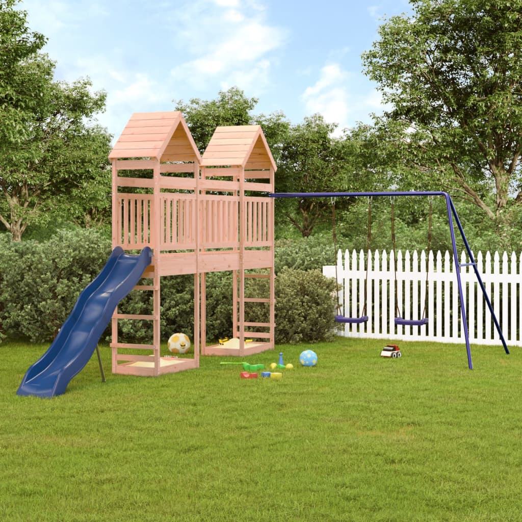 vida XL Spielturm Massivholz Douglasie