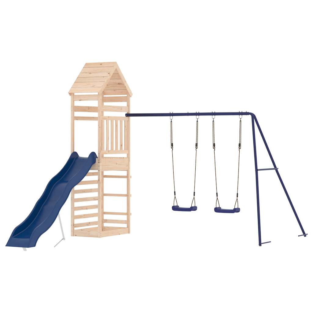 Outdoor Playset with Climbing Wall and Slide vidaXL - Picture 13 of 22