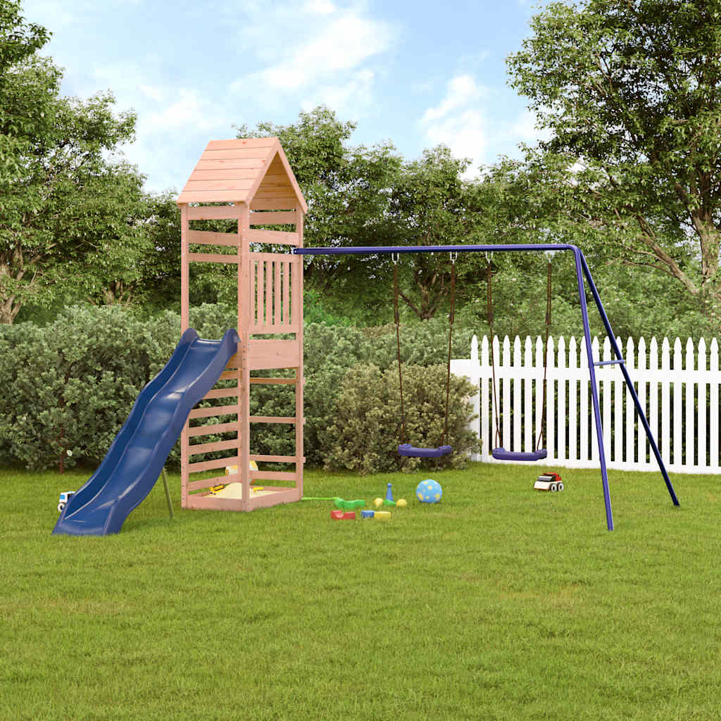 Outdoor Playset with Climbing Wall and Slide vidaXL - Picture 4 of 22