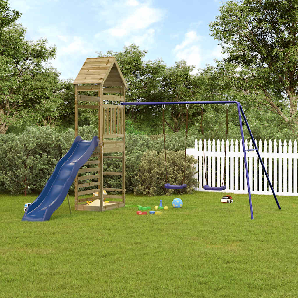 vida XL Spielturm Imprägniertes Kiefernholz