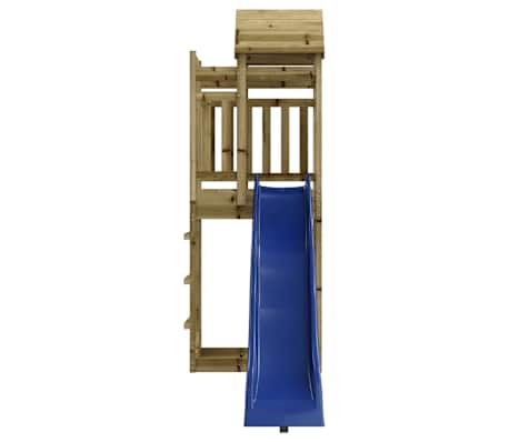 vidaXL āra rotaļu laukums, impregnēts priedes koks