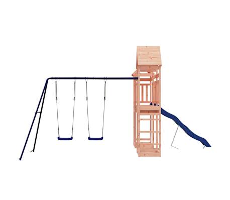 vidaXL Outdoor Playset Natural Wood Solid Douglas wood Large Seats Many