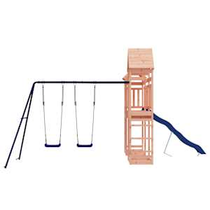 vidaXL Outdoor Playset Natural Wood Solid Douglas wood Large Seats Many
