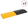 vidaXL kiiruset&otilde;ke 2 tk, kollane ja must, 97 x 32,5 x 4 cm, kumm