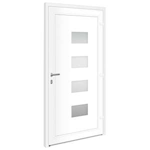 Vchodové dveře antracitové 100 x 200 cm hliník a PVC - obrázek 6
