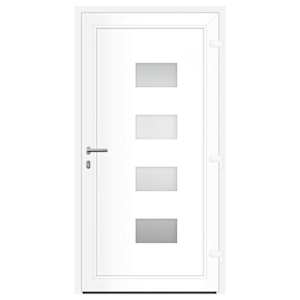 Vchodové dveře antracitové 110 x 210 cm hliník a PVC - obrázek 5