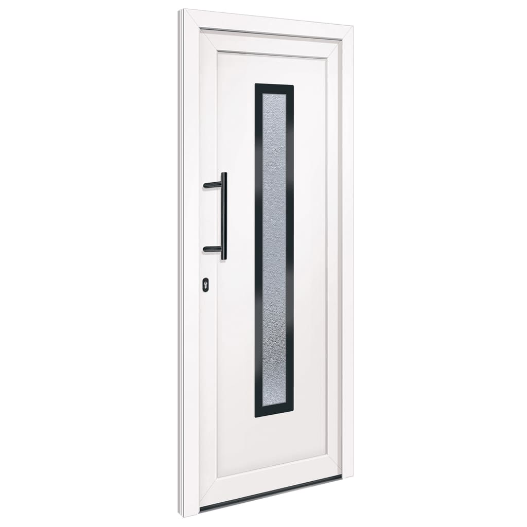 vidaXL Voordeur 88x200 cm PVC wit