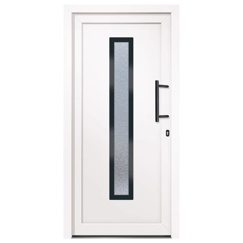 vidaXL Voordeur 98x200 cm PVC wit afbeelding