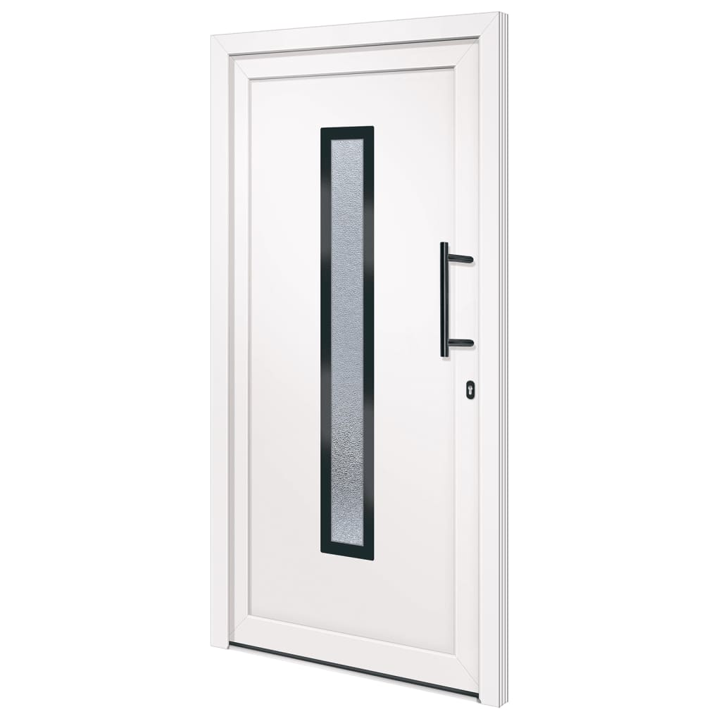 vidaXL Voordeur 108x208 cm PVC wit