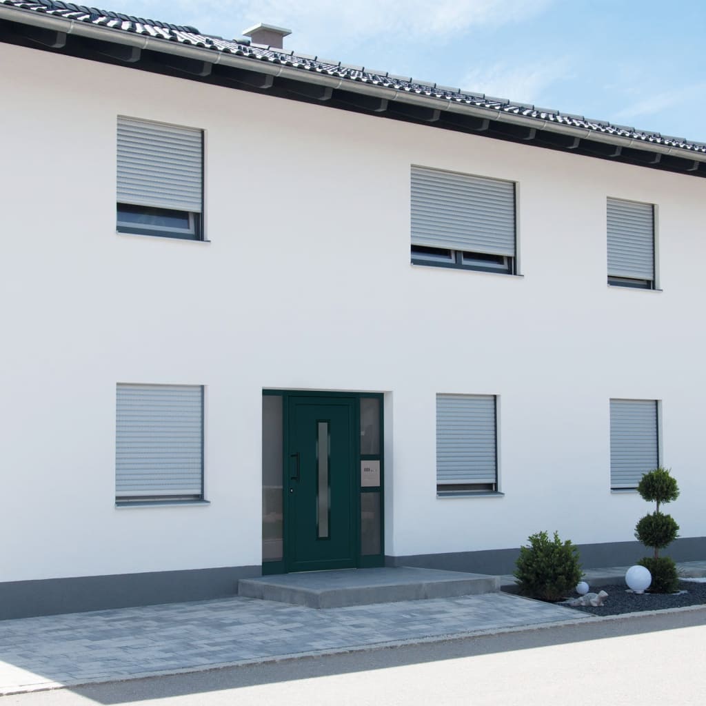 Porte d'entrée anthracite 88x200 cm PVC