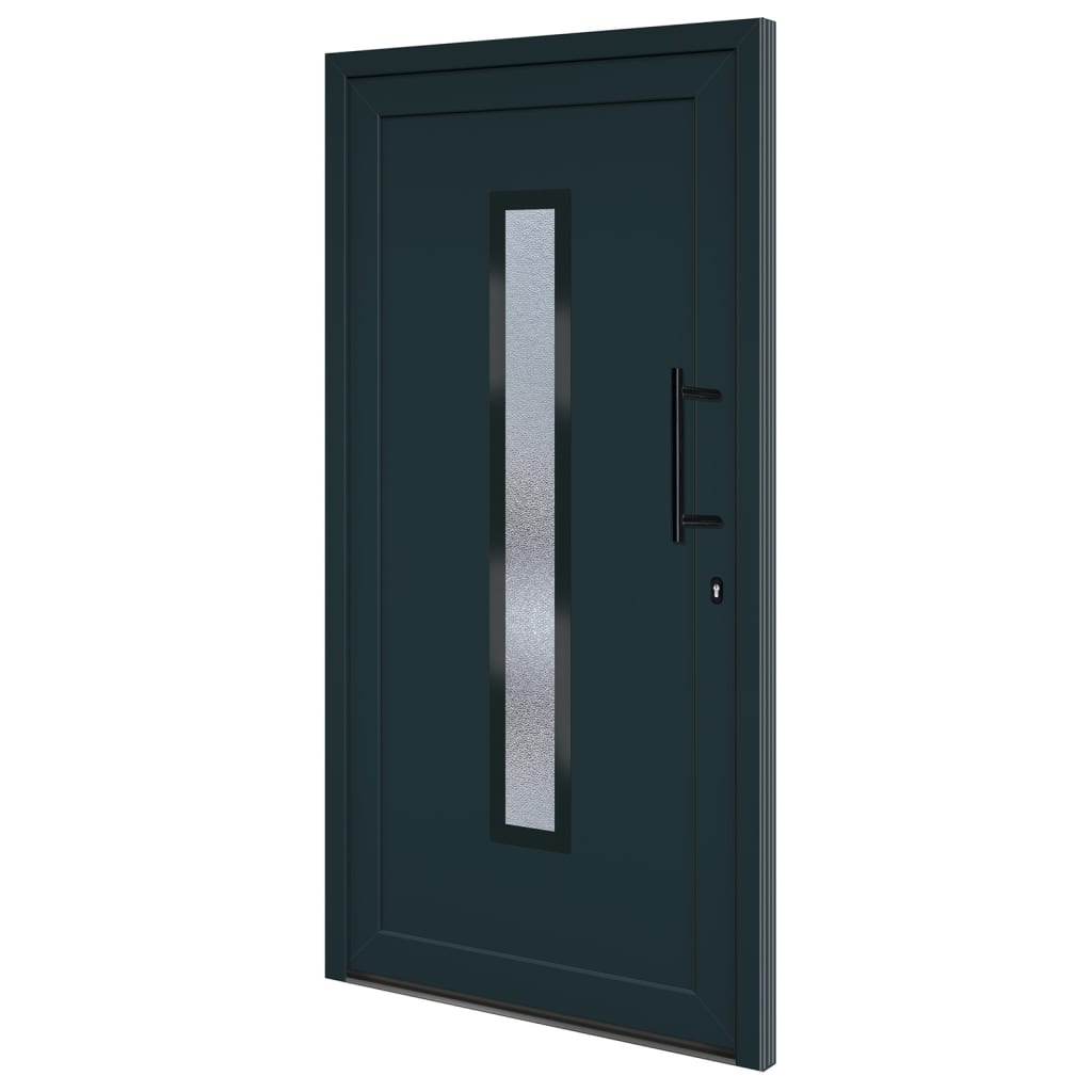 VidaXL Voordeur 108x200 Cm Pvc Antracietkleurig