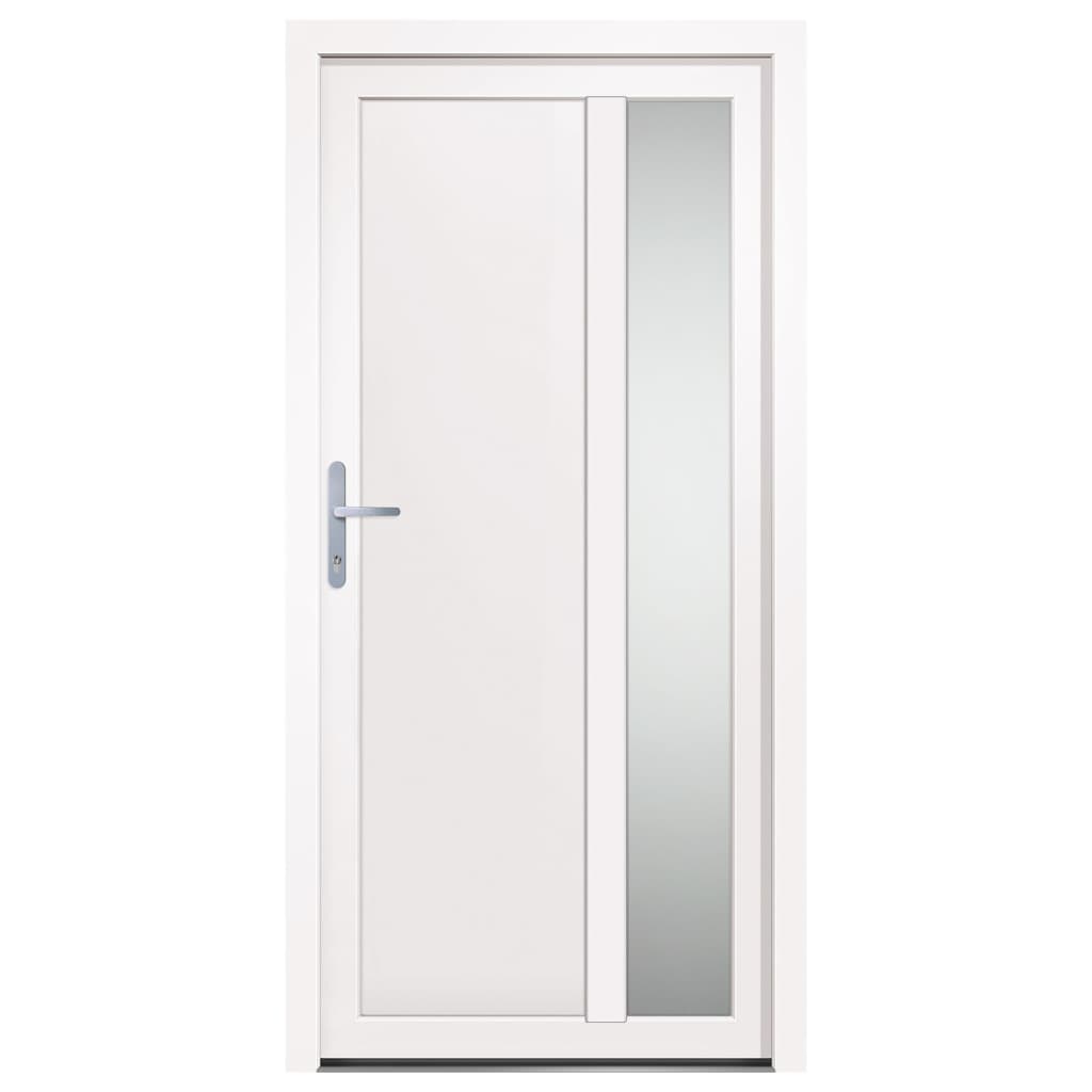 vidaXL Front Door White 98x200 cm PVC