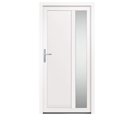 vidaXL Front Door White 98x200 cm PVC